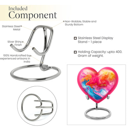 abstract heart urn for men