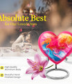 abstract heart urn for men