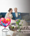 abstract heart urn for men