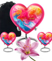 abstract heart urn for men