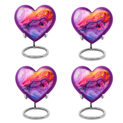Abstract heart design large urn for ashes