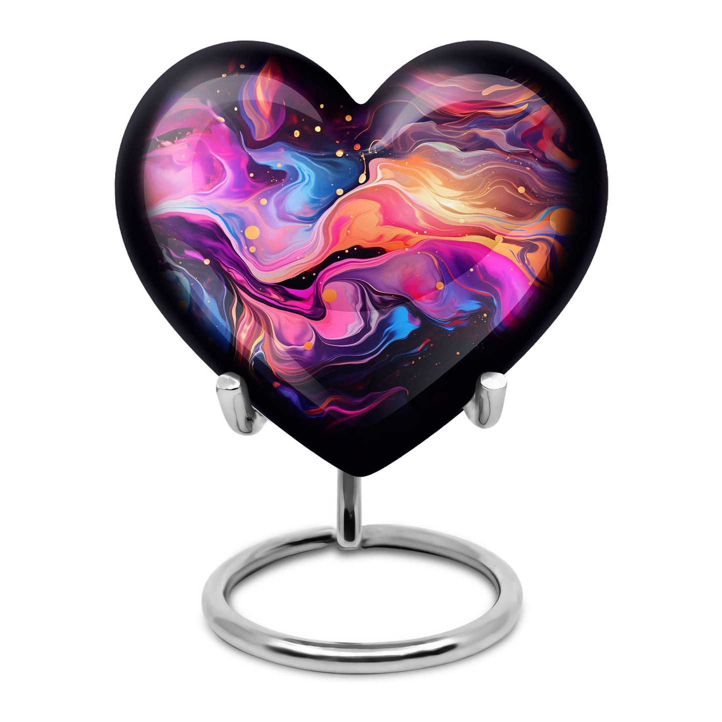 Abstract Heart Urn for adult male ashes