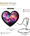 Abstract Heart Urn for adult male ashes