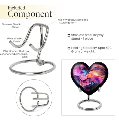 Abstract Heart Urn for adult male ashes