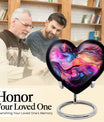 Abstract Heart Urn for adult male ashes