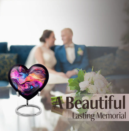 Abstract Heart Urn for adult male ashes