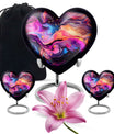 Abstract Heart Urn for adult male ashes
