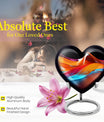 heart-shaped abstract urn for human ashes