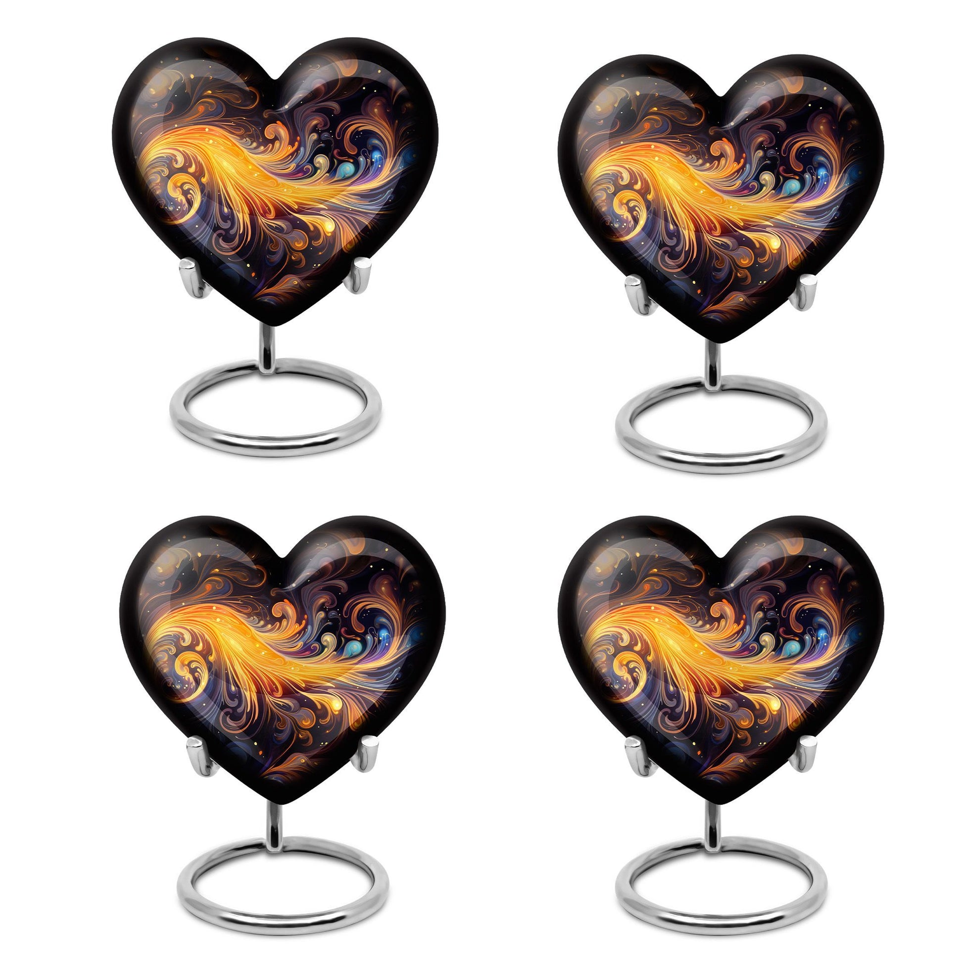 abstract heart-shaped urn