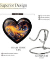 abstract heart-shaped urn