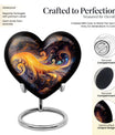 abstract heart-shaped urn