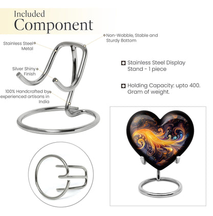 abstract heart-shaped urn