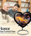 abstract heart-shaped urn