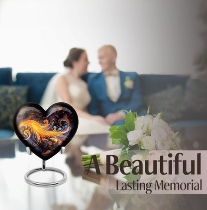 abstract heart-shaped urn