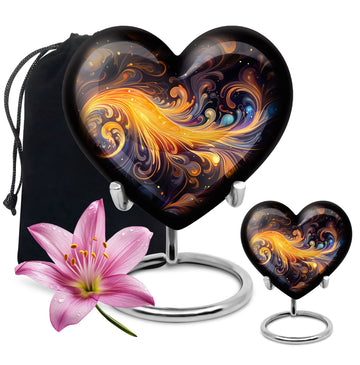 10 inch large Urn with 1 Keepsake 3 Inch Urn