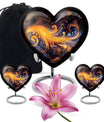 abstract heart-shaped urn