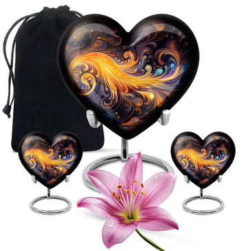 10 inch large Urn with 2 Keepsake 3 Inch Urns