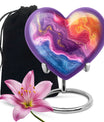 Abstract Heart Urn design cremation urn for human ashes