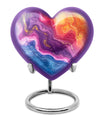 Abstract Heart Urn design cremation urn for human ashes