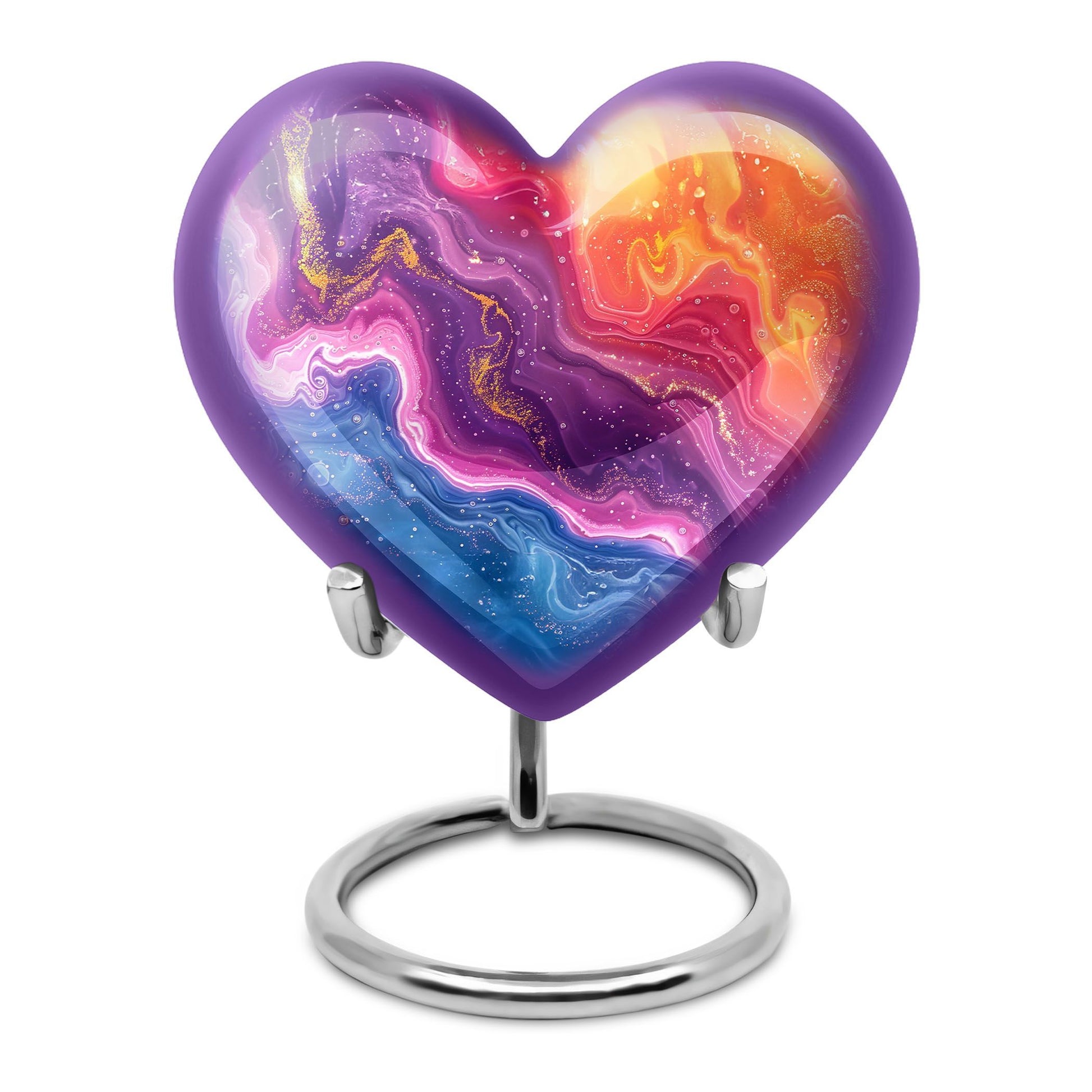 Abstract Heart Urn design cremation urn for human ashes