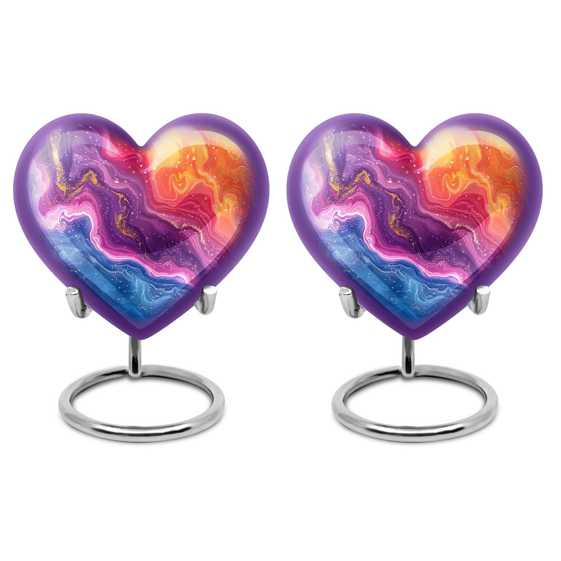 Abstract Heart Urn design cremation urn for human ashes