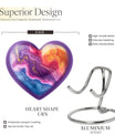 Abstract Heart Urn design cremation urn for human ashes