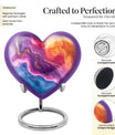 Abstract Heart Urn design cremation urn for human ashes