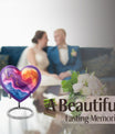 Abstract Heart Urn design cremation urn for human ashes