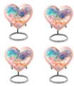 Abstract heart-shaped urn for funeral burial