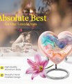 Abstract heart-shaped urn for funeral burial