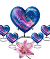 abstract heart-shaped burial large urn
