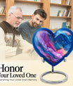 abstract heart-shaped burial large urn
