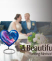 abstract heart-shaped burial large urn