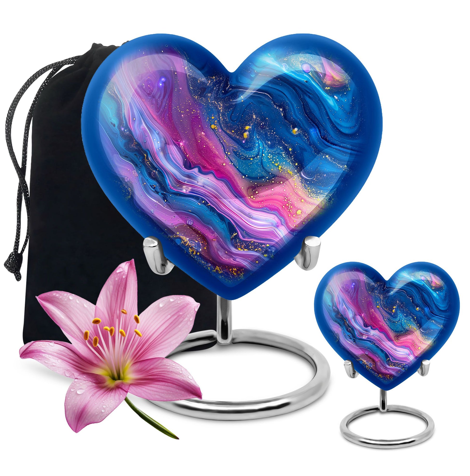 abstract heart-shaped burial large urn