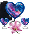 abstract heart-shaped burial large urn