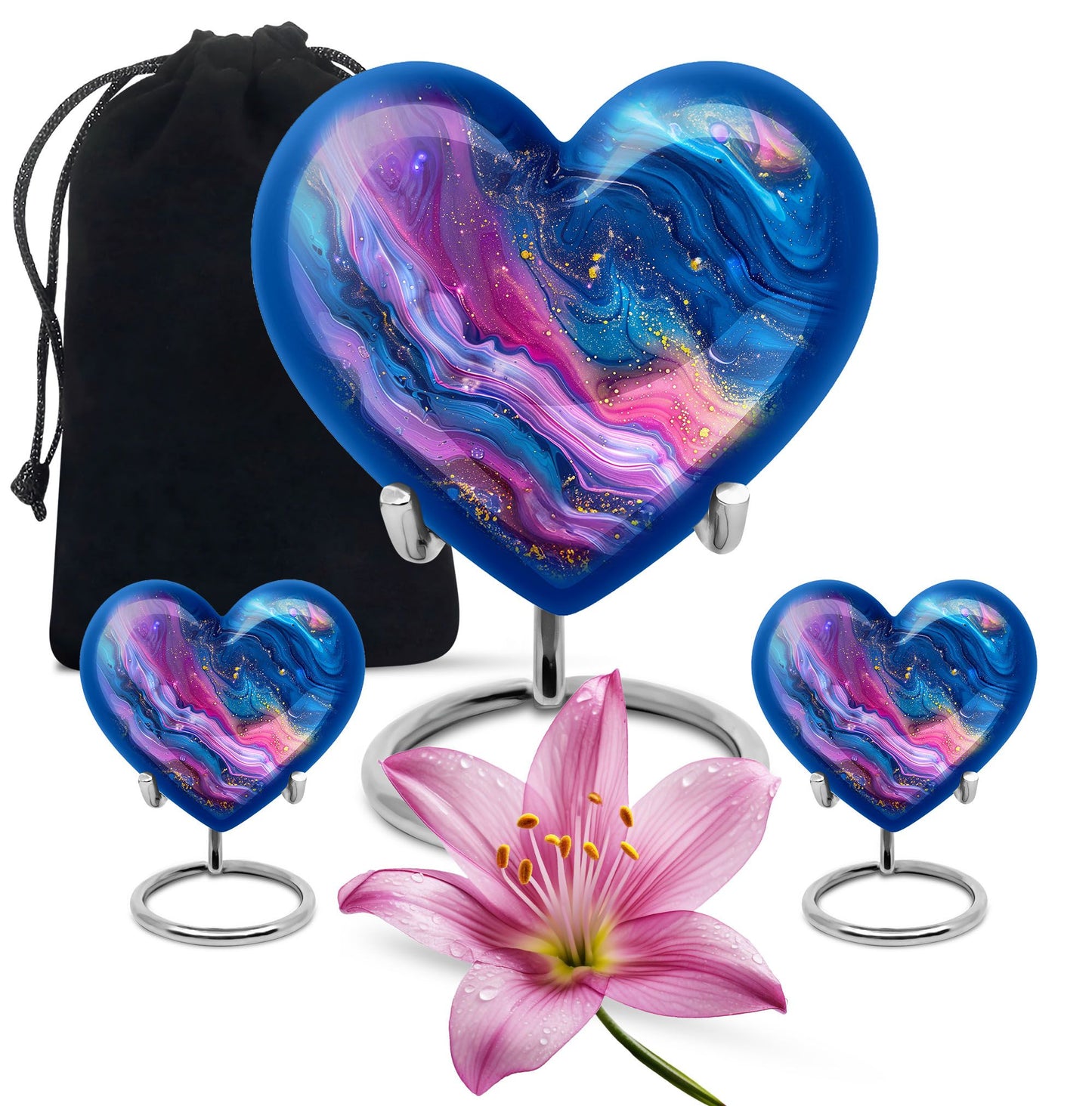 abstract heart-shaped burial large urn