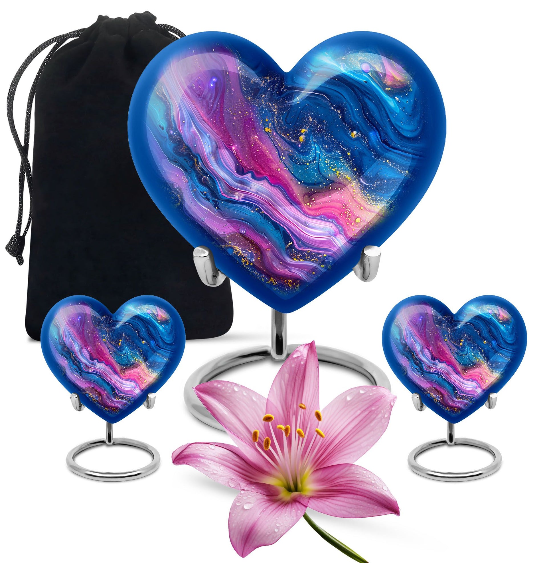 abstract heart-shaped burial large urn