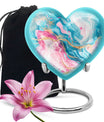 abstract heart urn