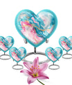 abstract heart urn