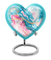 abstract heart urn