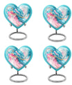 abstract heart urn
