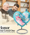 abstract heart urn