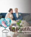 abstract heart urn