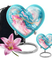 abstract heart urn