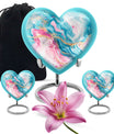abstract heart urn