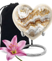 Abstract heart-shaped urn