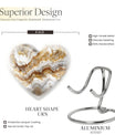 Abstract heart-shaped urn
