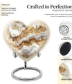 Abstract heart-shaped urn