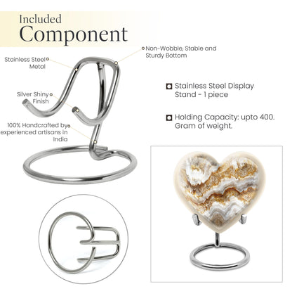 Abstract heart-shaped urn