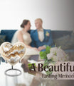 Abstract heart-shaped urn